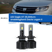 0 Anabbaglianti LED H7 29,000Lm per Dacia Logan II a parabola doppia H7: Kit LED Eagle V2.0 29.000Lm