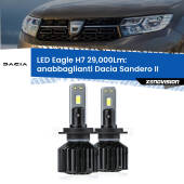 0 Anabbaglianti LED H7 29,000Lm per Dacia Sandero II a parabola doppia H7: Kit LED Eagle V2.0 29.000Lm