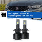 0 Anabbaglianti LED H7 29,000Lm per Fiat Tipo 356 fari a parabola H7: Kit LED Eagle V2.0 29.000Lm