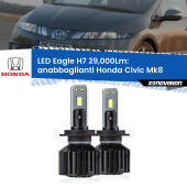 0 Anabbaglianti LED H7 29,000Lm per Honda Civic Mk8 2005 - 2010 H7: Kit LED Eagle V2.0 29.000Lm