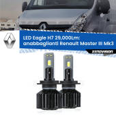 0 Anabbaglianti LED H7 29,000Lm per Renault Master III Mk3 2010 in poi H7: Kit LED Eagle V2.0 29.000Lm