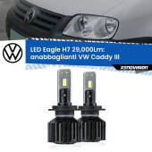 0 Anabbaglianti LED H7 29,000Lm per VW Caddy III 2004 - 2010 H7: Kit LED Eagle V2.0 29.000Lm