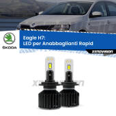 0 Anabbaglianti LED H7 29,000Lm per Skoda Rapid NH3 2012 - 2021 H7: Kit LED Eagle V2.0 29.000Lm