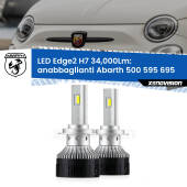 0 Anabbaglianti LED H7 34,000Lm per Abarth 500 595 695 2008 - 2015 H7: Kit LED Edge v3.0 34.000 Lumen