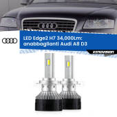0 Anabbaglianti LED H7 34,000Lm per Audi A8 D3 2002 - 2009 H7: Kit LED Edge v3.0 34.000 Lumen