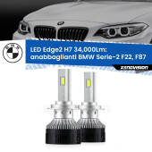 0 Anabbaglianti LED H7 34,000Lm per BMW Serie-2 F22, F87 2012 - 2015 H7: Kit LED Edge v3.0 34.000 Lumen