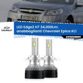 0 Anabbaglianti LED H7 34,000Lm per Chevrolet Epica KL1 2005 - 2011 H7: Kit LED Edge v3.0 34.000 Lumen