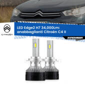 0 Anabbaglianti LED H7 34,000Lm per Citroën C4 II 2009 - 2016 H7: Kit LED Edge v3.0 34.000 Lumen