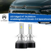 0 Anabbaglianti LED H7 34,000Lm per Citroën C4 Spacetourer  2018 in poi H7: Kit LED Edge v3.0 34.000 Lumen