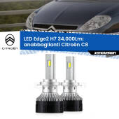 0 Anabbaglianti LED H7 34,000Lm per Citroën C8  2002 - 2010 H7: Kit LED Edge v3.0 34.000 Lumen