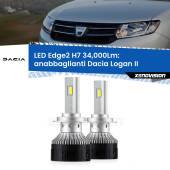 0 Anabbaglianti LED H7 34,000Lm per Dacia Logan II a parabola doppia H7: Kit LED Edge v3.0 34.000 Lumen