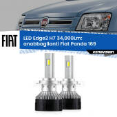 0 Anabbaglianti LED H7 34,000Lm per Fiat Panda 169 Cross H7: Kit LED Edge v3.0 34.000 Lumen
