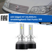 0 Anabbaglianti LED H7 34,000Lm per Fiat Punto 188 2003 - 2010 H7: Kit LED Edge v3.0 34.000 Lumen