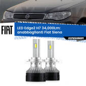 0 Anabbaglianti LED H7 34,000Lm per Fiat Siena  a parabola doppia H7: Kit LED Edge v3.0 34.000 Lumen