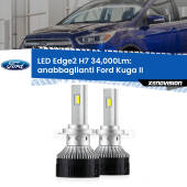 0 Anabbaglianti LED H7 34,000Lm per Ford Kuga II  2017 - 2019 H7: Kit LED Edge v3.0 34.000 Lumen