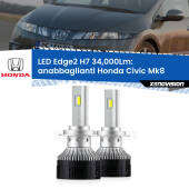 0 Anabbaglianti LED H7 34,000Lm per Honda Civic Mk8 2005 - 2010 H7: Kit LED Edge v3.0 34.000 Lumen