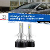 0 Anabbaglianti LED H7 34,000Lm per Honda Civic Mk9 2011 - 2015 H7: Kit LED Edge v3.0 34.000 Lumen