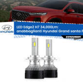 0 Anabbaglianti LED H7 34,000Lm per Hyundai Grand santa FÉ 2013 in poi H7: Kit LED Edge v3.0 34.000 Lumen