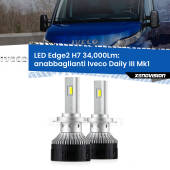 0 Anabbaglianti LED H7 34,000Lm per Iveco Daily III Mk1 2014 - 2016 H7: Kit LED Edge v3.0 34.000 Lumen