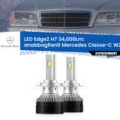 0 Anabbaglianti LED H7 34,000Lm per Mercedes Classe-C W202 1996 - 2000 H7: Kit LED Edge v3.0 34.000 Lumen