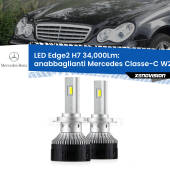 0 Anabbaglianti LED H7 34,000Lm per Mercedes Classe-C W203 2000 - 2007 H7: Kit LED Edge v3.0 34.000 Lumen