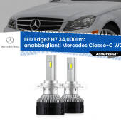 0 Anabbaglianti LED H7 34,000Lm per Mercedes Classe-C W204 Restyling H7: Kit LED Edge v3.0 34.000 Lumen