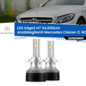 0 Anabbaglianti LED H7 34,000Lm per Mercedes Classe-C W205 2013 - 2018 H7: Kit LED Edge v3.0 34.000 Lumen