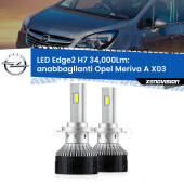 0 Anabbaglianti LED H7 34,000Lm per Opel Meriva A X03 2003 - 2010 H7: Kit LED Edge v3.0 34.000 Lumen