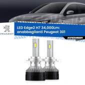 0 Anabbaglianti LED H7 34,000Lm per Peugeot 301 2012 - 2017 H7: Kit LED Edge v3.0 34.000 Lumen