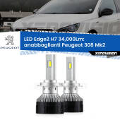 0 Anabbaglianti LED H7 34,000Lm per Peugeot 308 Mk2 fari a parabola H7: Kit LED Edge v3.0 34.000 Lumen