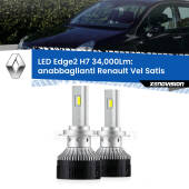 0 Anabbaglianti LED H7 34,000Lm per Renault Vel Satis 2002 - 2010 H7: Kit LED Edge v3.0 34.000 Lumen