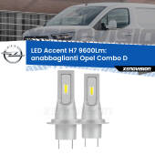 0 Anabbaglianti LED H7 9600Lm per Opel Combo D  2012 - 2018 H7: Kit LED Accent 9.600LM