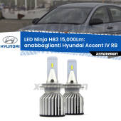 0 Anabbaglianti LED HB3 15,000Lm per Hyundai Accent IV RB lenticolare FINE SERIE: NO GARANZIA HB3: Kit LED Ninja 15.000Lm - FINE SERIE: NO GARANZIA