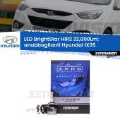 0 Anabbaglianti LED HIR2 22,000Lm per Hyundai IX35  2014 - 2015 HIR2 9012 Kit LED BrightStar 22000Lm