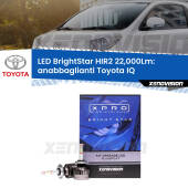 0 Anabbaglianti LED HIR2 22,000Lm per Toyota IQ 2009 - 2015 HIR2 9012 Kit LED BrightStar 22000Lm