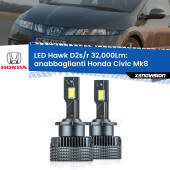 0 Anabbaglianti LED Honda Civic Mk8 2005 - 2010 - D2S/R 32,000Lm D2s / D2r : Kit LED Hawk 32.000Lm