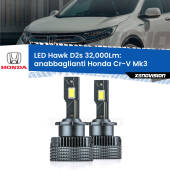 0 Anabbaglianti LED Honda Cr-V Mk3 2006 - 2010 - D2S/R 32,000Lm D2s / D2r : Kit LED Hawk 32.000Lm