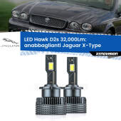 0 Anabbaglianti LED Jaguar X-Type  2001 - 2009 - D2S/R 32,000Lm D2s / D2r : Kit LED Hawk 32.000Lm