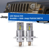 0 Anabbaglianti LED Jeep Patriot MK74 2007 - 2017: H4 Nava H4: Kit LED Nava 20.000Lumen