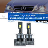 0 Anabbaglianti LED Mercedes Classe-M W163 1998 - 2005 - D2S/R 32,000Lm D2s / D2r : Kit LED Hawk 32.000Lm
