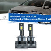 0 Anabbaglianti LED Mercedes Classe-R W251, V251 2006 - 2009 - D2S/R 32,000Lm D2s / D2r : Kit LED Hawk 32.000Lm
