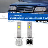 0 Anabbaglianti LED Mercedes Classe-S W140 1991 - 1994: H1 Nava H1: Kit LED Nava 20.000Lumen