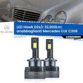 0 Anabbaglianti LED Mercedes CLK C208 1997 - 2002 - D2S/R 32,000Lm D2s / D2r : Kit LED Hawk 32.000Lm