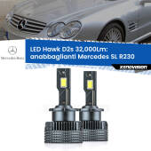 0 Anabbaglianti LED Mercedes SL R230 2001 - 2008 - D2S/R 32,000Lm D2s / D2r : Kit LED Hawk 32.000Lm