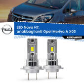0 Anabbaglianti LED Opel Meriva A X03 2003 - 2010: H7 Nava H7: Kit LED Nava 20.000Lumen
