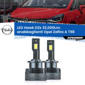 0 Anabbaglianti LED Opel Zafira A T98 1999 - 2003 - D2S/R 32,000Lm D2s / D2r : Kit LED Hawk 32.000Lm