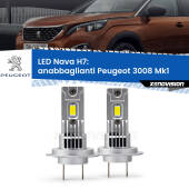 0 Anabbaglianti LED Peugeot 3008 Mk1 fari a parabola: H7 Nava H7: Kit LED Nava 20.000Lumen