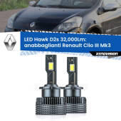 0 Anabbaglianti LED Renault Clio III  2005 - 2011 - D2S/R 32,000Lm D2s / D2r : Kit LED Hawk 32.000Lm