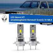 0 Anabbaglianti LED Renault Scenic IV Mk4 2016 - 2022: H7 Nava H7: Kit LED Nava 20.000Lumen