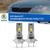 0 Anabbaglianti LED Skoda Fabia II 5J fari lenticolari: H7 Nava H7: Kit LED Nava 20.000Lumen